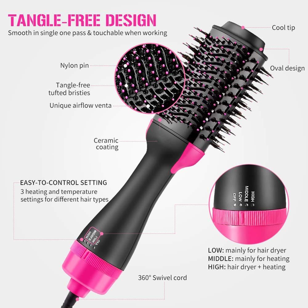 One Step Hot Air Dryer ( Straightener + Dryer + Curler )