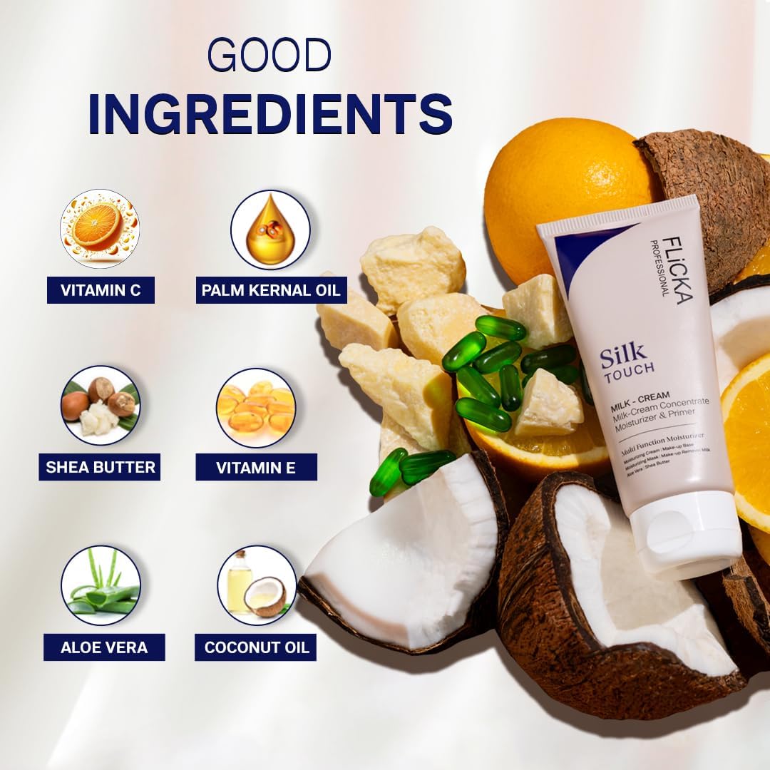 Flicka Silk Touch 3 in 1 Moisturizer & Primer for Face