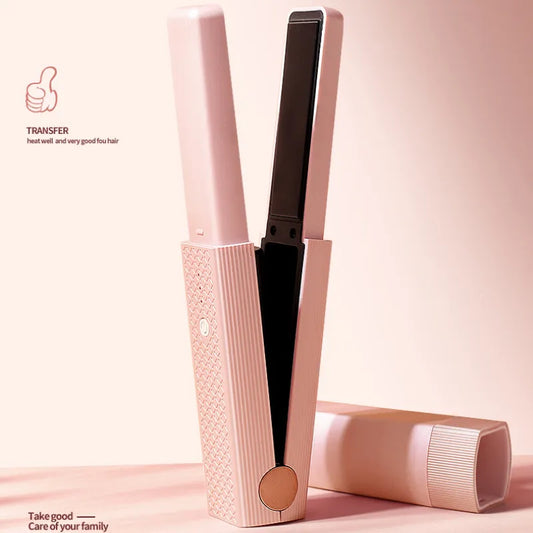 USB Wireless Mini Ceramics Hair Straightener - Best For Travel